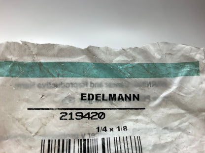 (5) Edelmann 219420 Brass Reducer Coupler Fitting - 1/4'' X 1/8''