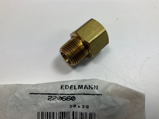 Edelmann 220660 Pipe Thread Adapter Fitting, 3/8'' FNPT X 3/8'' MNPT