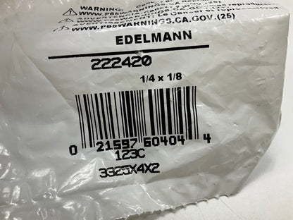 Edelmann 222420 Hex Nipple Pipe Thread Fitting, 1/4'' MNPT X 1/8'' MNPT