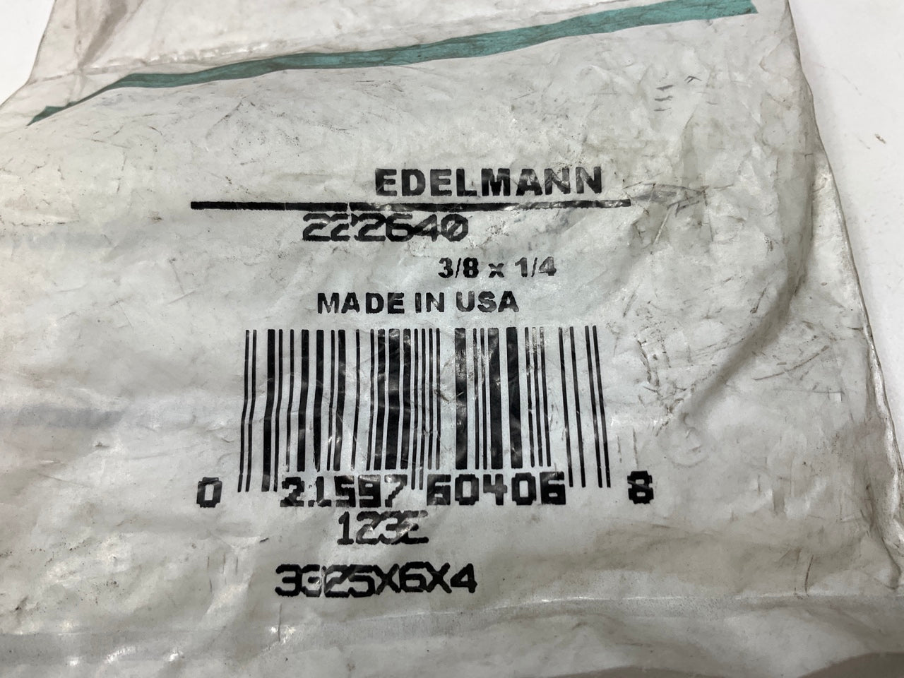 Edelmann 222640 Hex Nipple Pipe Thread Fitting 3/8'' X 1/4'' Pipe Thread