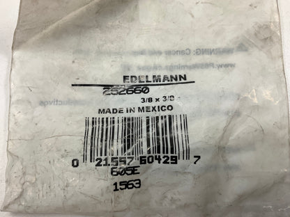 Edelmann 252660 Power Steering Line End Fitting Adapter 3/8'' SAE X 3/8 Inv Flare