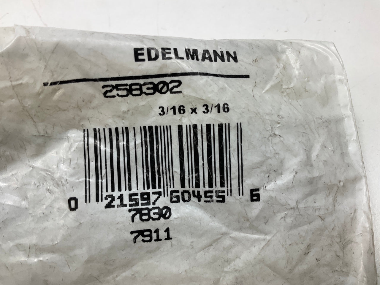 Edelmann 258302 Std To Dual Master Cylinder Adapter 3/16'' Female Inv  X 3/4''