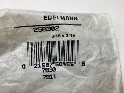 Edelmann 258302 Std To Dual Master Cylinder Adapter 3/16'' Female Inv  X 3/4''