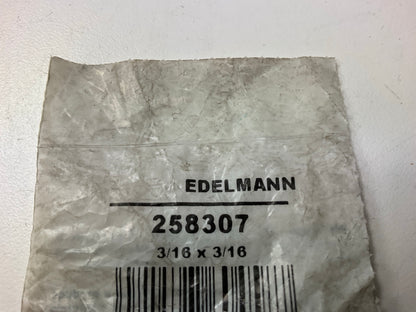 (5) Edelmann 258307 STD To Dual Master Cylinder Adapter 3/16'' Female X 3/16 Male