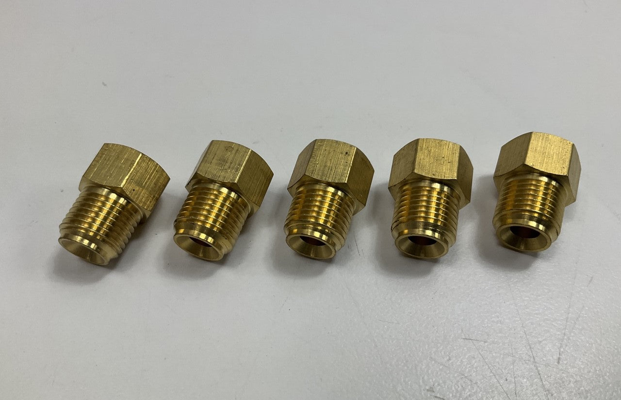(5) Edelmann 258340 Standard To Dual Master Cylinder Adapter 3/16'' Female X 1/4''