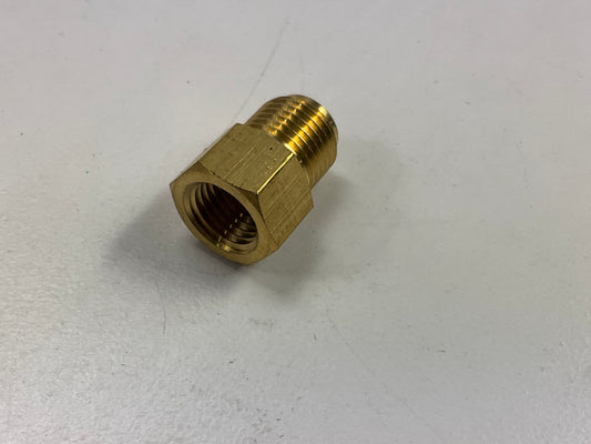 Edelmann 258340 Standard To Dual Master Cylinder Adapter, 3/8'' Female Inv X 1/4''