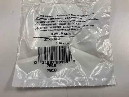 Edelmann 258340 Standard To Dual Master Cylinder Adapter, 3/8'' Female Inv X 1/4''