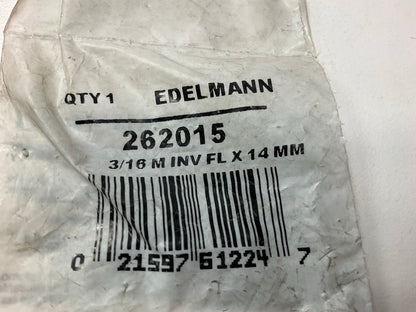 (5) Edelmann 262015 Compression Fitting 3/16'' Male Inverted Flare X 14mm