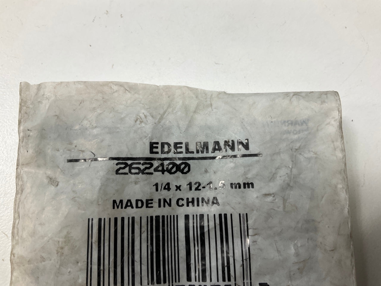 Edelmann 262400 Metric Gas Adapter 1/4'' Tube X 12-1.5 Pipe Thread