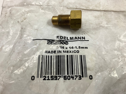 Edelmann 262500 Brake Line Adapter - 1/4'' Brake Line X 10-1.0MM Metric Bubble