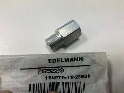 Edelmann 265220 Adapter For Oil Pressure Gauge 1/8'' Female NPTF X 1/8''-28 BSP