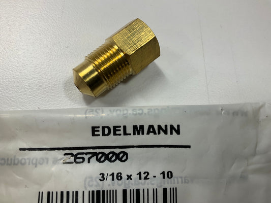 Edelmann 26700 Brake Line Master Cylinder Adapter, Male M12-1.0 X Female M10-1.0