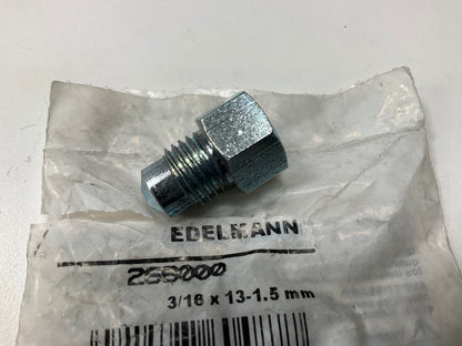 Edelmann 268000 Brake Line Adapter, 3/16'' 10-1.0mm X 13-1.5mm Metric Bubble