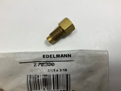 Edelmann 270300 STD To Metric STD Brake Fitting Apater 3/16'' Fem X 10.0mm Male