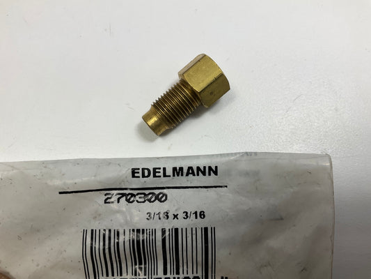 Edelmann 270300 STD To Metric STD Brake Fitting Apater 3/16'' Fem X 10.0mm Male