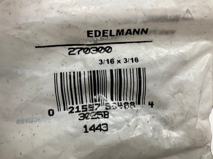 Edelmann 270300 STD To Metric STD Brake Fitting Apater 3/16'' Fem X 10.0mm Male
