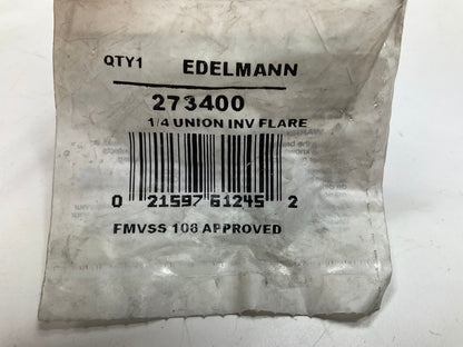 Edelmann 273400 Compression Fitting 1/4'' Union Inverted Flare