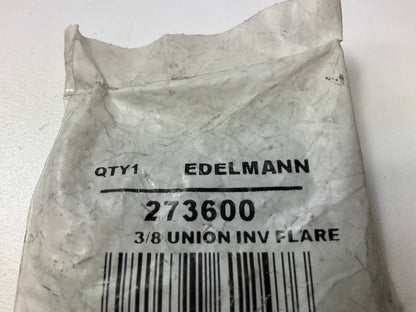 (5) Edelmann 273600 Inverted Flare Brake Line Union, 3/8'' X 5/8''-18 Thread