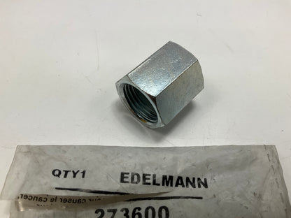 Edelmann 273600 Inverted Flare Brake Line Union, 3/8'' X 5/8''-18 Thread