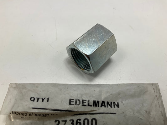 Edelmann 273600 Inverted Flare Brake Line Union, 3/8'' X 5/8''-18 Thread