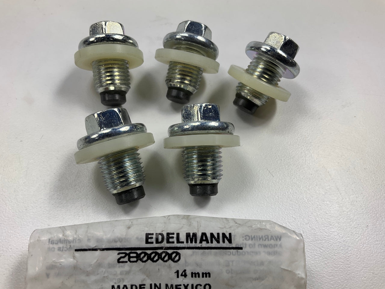 (5) Edelmann 280000 Metric Self-tapping 14mm Oversize Magnetic Drain Plug