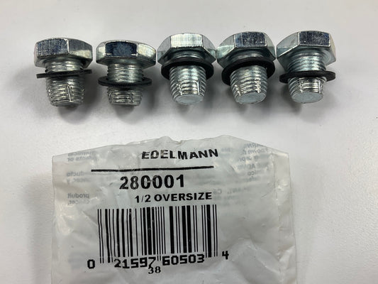 (5) Edelmann 280001 Self-Tapping 1/2'' Oversize Drain Plug