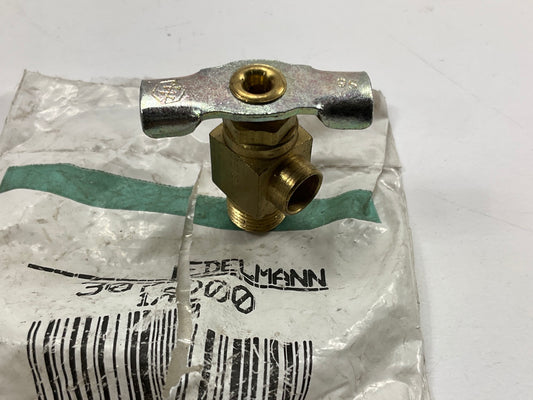 Edelmann 307200 Brass Drain Cock Valve With Side Spout, 1/8'' Pipe Thread 150 PSI