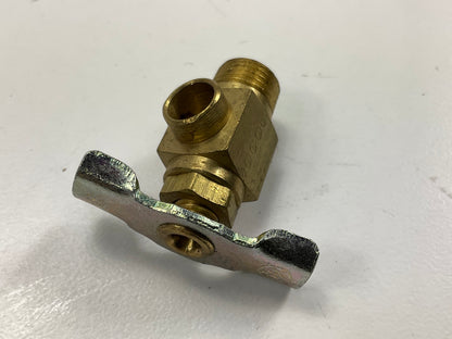 Edelmann 307200 Brass Drain Cock Valve With Side Spout, 1/8'' Pipe Thread 150 PSI