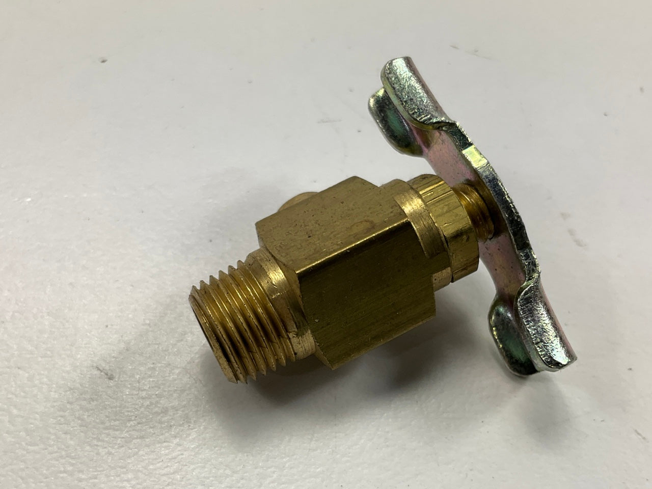 Edelmann 307200 Brass Drain Cock Valve With Side Spout, 1/8'' Pipe Thread 150 PSI