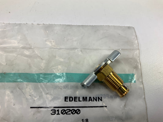 Edelmann 310200 Back Seating Drain Cock Valve, 1/8'' Pipe Thread