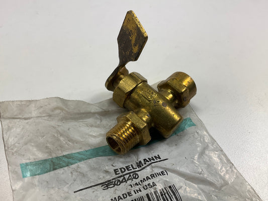 Edelmann 350440 Marine Shut-Off Cock Valve 1/4'' NPT, Male & Female, 15 PSI Max