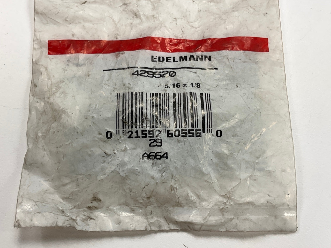 Edelmann 429520 Compression Straightway Shut-Off Cock Fitting, 5/16'' Tube X 1/4''