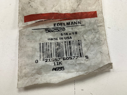 Edelmann 502520 Brass 5/16'' Needle Valve 90° Copper Tubing To 1/8'' Male Pipe