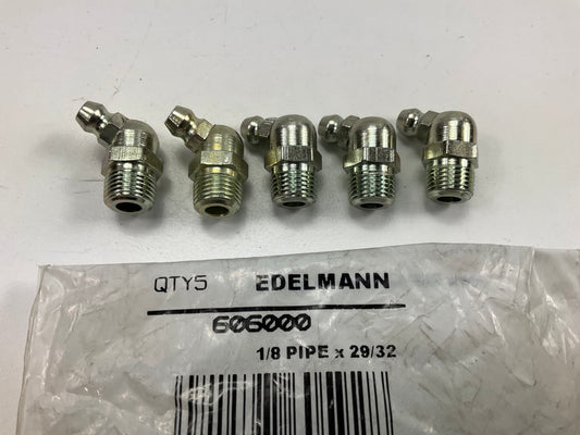 Edelmann 606000 Male 67-1/2 Deg Elbow Grease Fitting 29/32'' Length