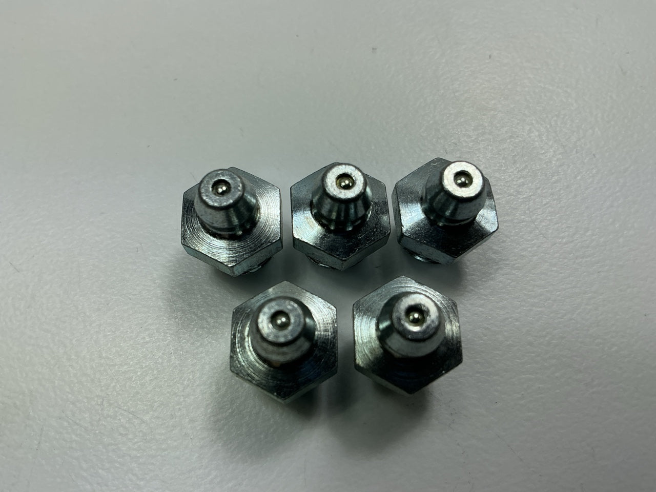 (5) Edelmann 624000 Grease Fittings 3/8''-24 Standard Thread X 11/16'' Long