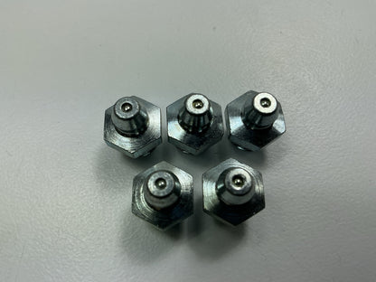 (5) Edelmann 624000 Grease Fittings 3/8''-24 Standard Thread X 11/16'' Long