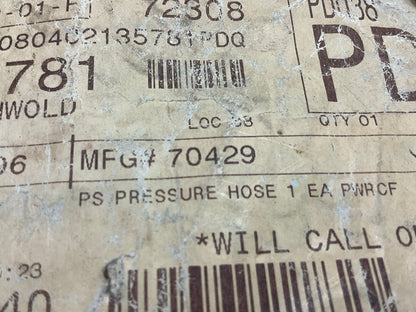 Edelmann 70429 Power Steering Pressure Line Hose 1987-96 E-150 E-250 E-350