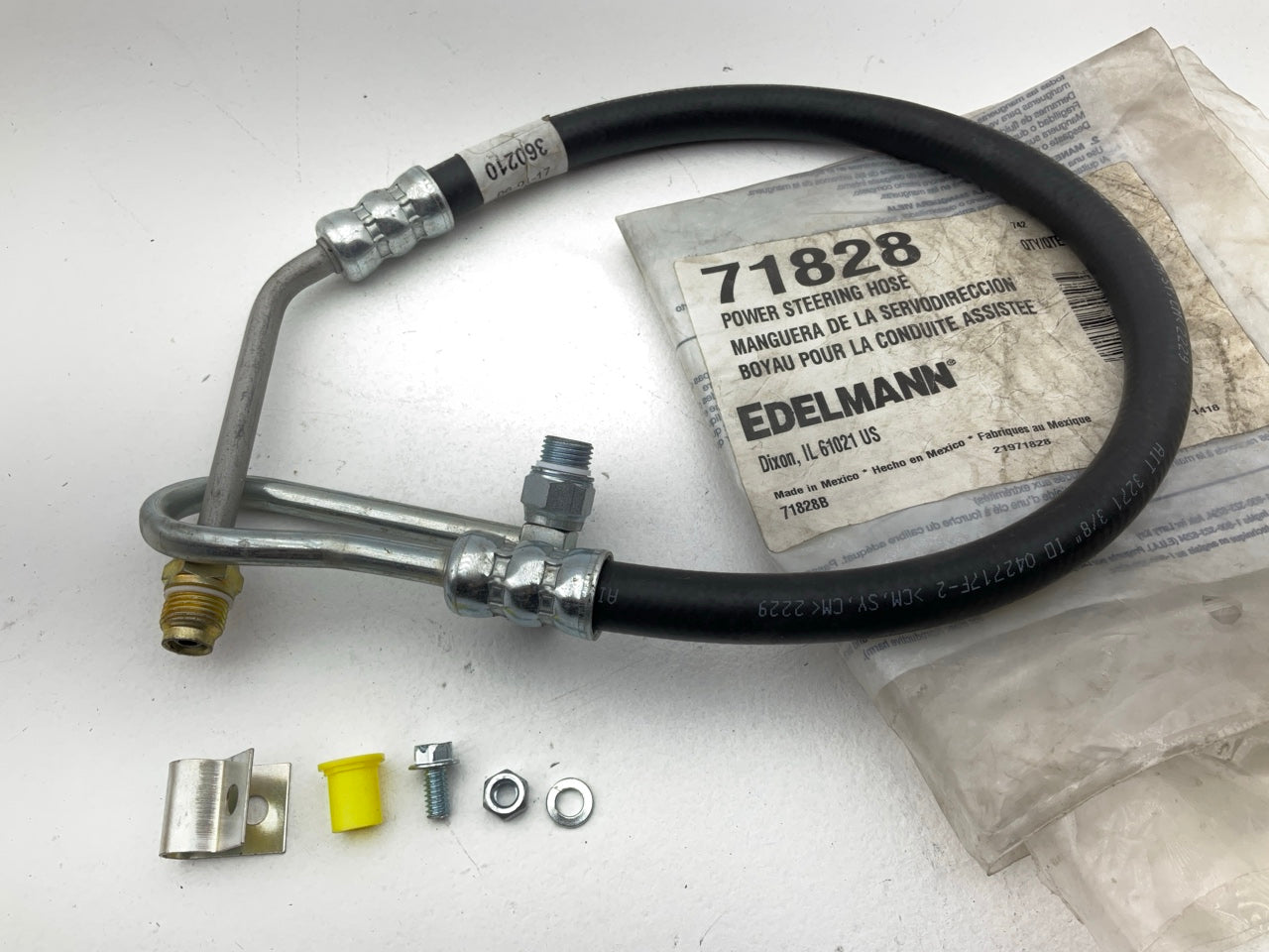 Edelmann 71828 Power Steering Hose For 1991 Mercury Topaz, Tempo