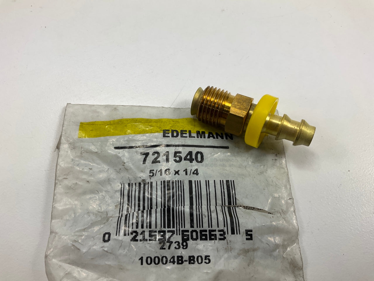 Edelmann 721540 Push-On Swivel Male Hose Fitting, 5/16'' Inv. Flare X 1/4'' Hose