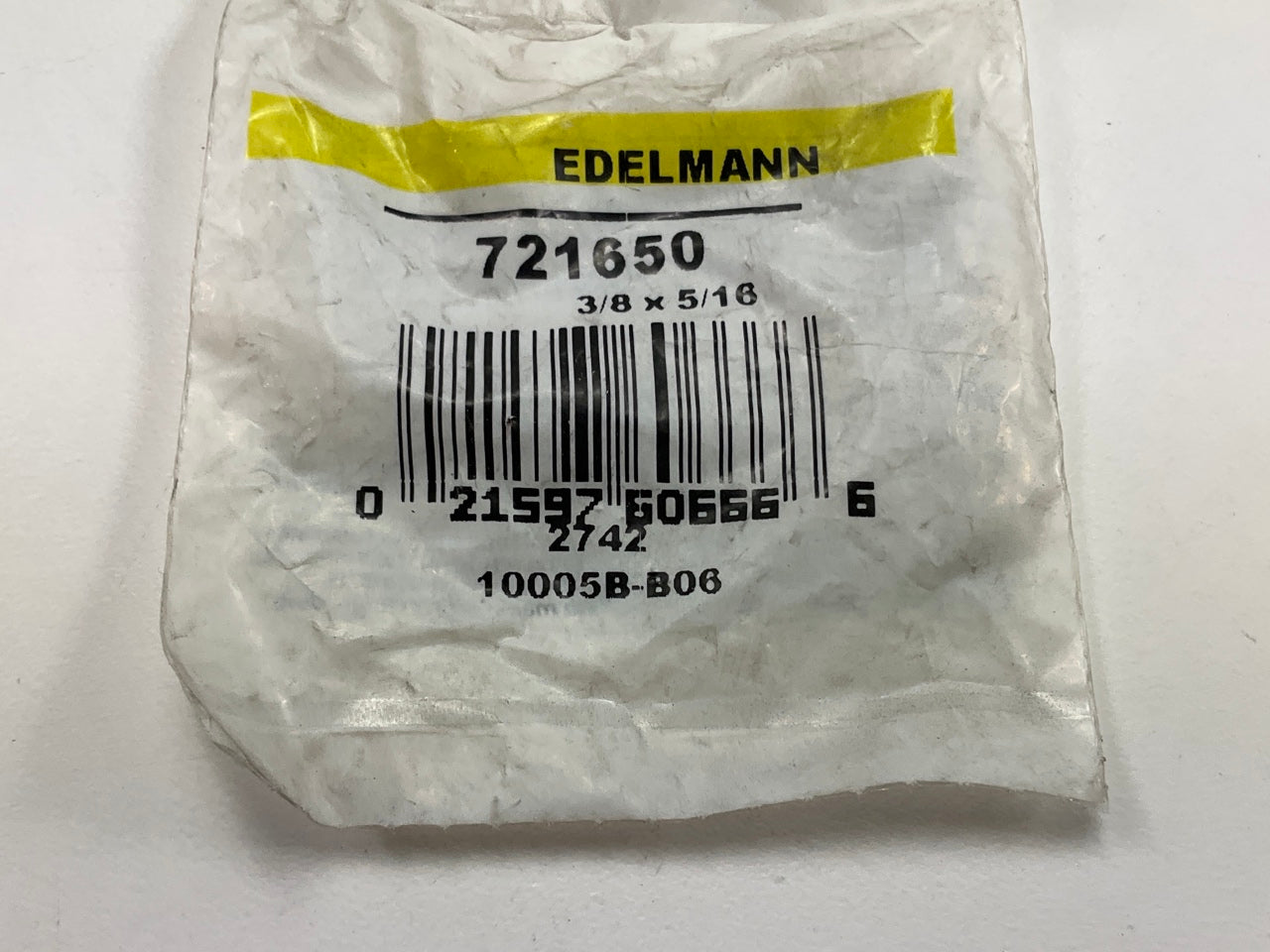 Edelmann 721650 Push-on Swivel Male Hose Fitting 3/8'' Inv. Flared X 5/16'' Hose