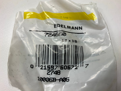 (5) Edelmann 724660 Push-on Rigid Female Hose Fitting 3/8'' Inv Fl X 3/8'' Hose