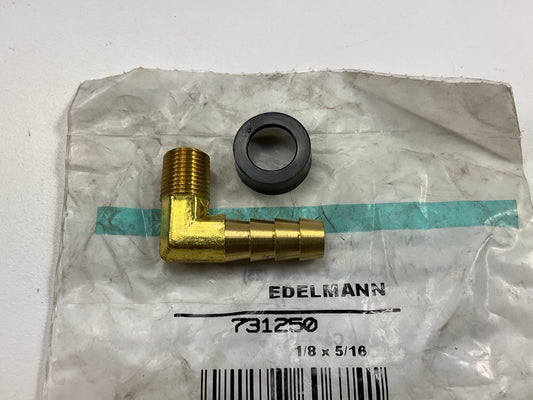 Edelmann 731250 Push-On Male Elbow Hose Fitting, 5/16'' Hose X 1/8'' MNPT