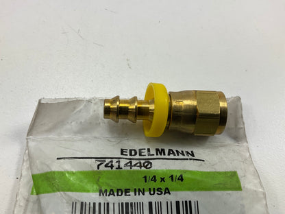 Edelmann 741440 Push-On Swivel Female Coupler 1/4'' SAE Flared Tube X 1/4'' Hose