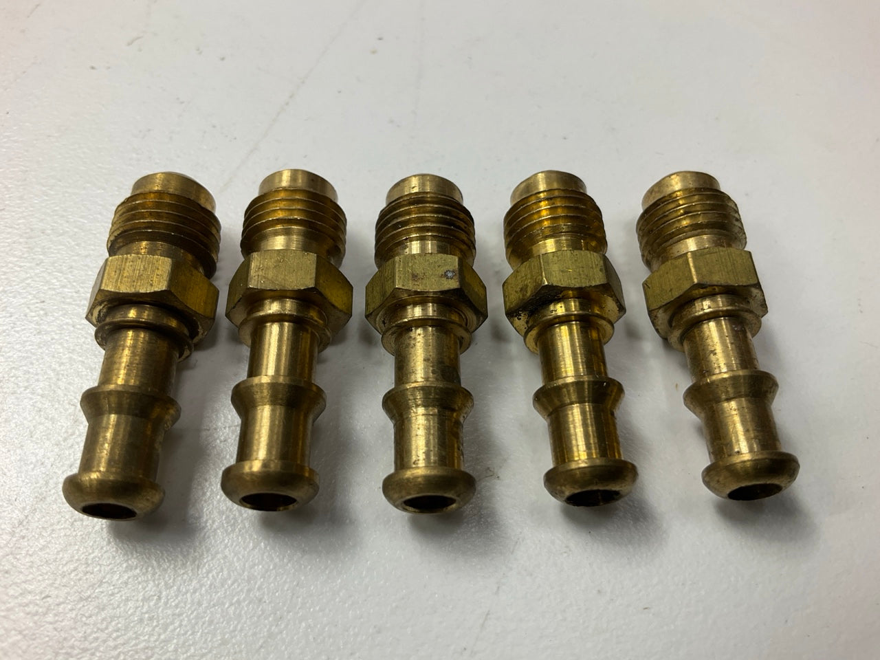 (5) Edelmann 742440 Push-On Hose Fitting, SAE 1/4'' Tube X 1/4'' Hose