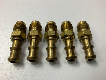 (5) Edelmann 742440 Push-On Hose Fitting, SAE 1/4'' Tube X 1/4'' Hose