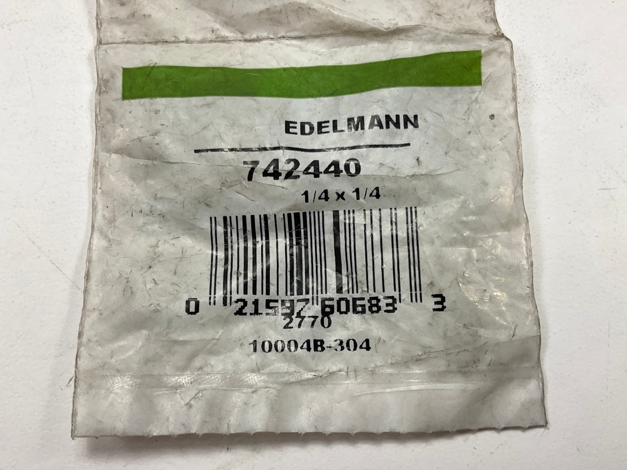 Edelmann 742440 Push-On Hose Fitting, SAE 1/4'' Tube X 1/4'' Hose