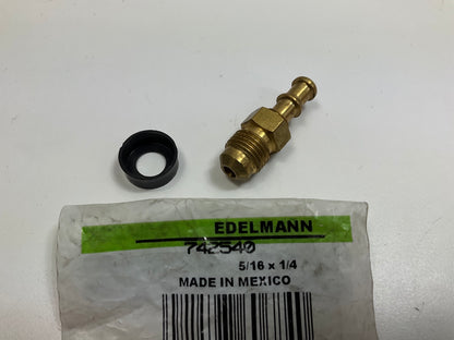 Edelmann 742540 Push-On Rigid Male Hose Fitting 5/16'' SAE Flare X 1/4'' Hose