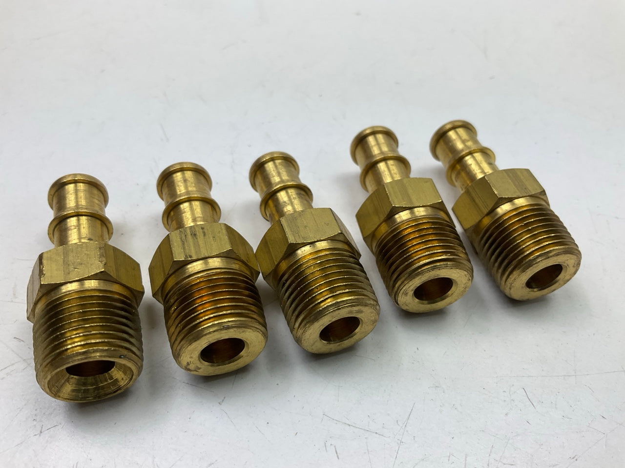 5 PACK - Edelmann  7444660 Push On 3/8'' Hose Fitting X 3/8'' Male Pipe Thread