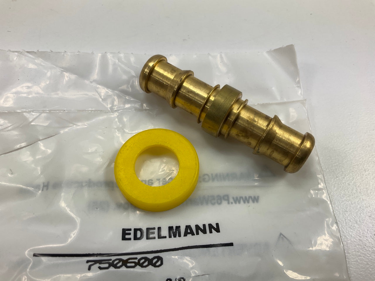 Edelmann 750600 Push-On Hose Mender Fitting, 3/8'' Barb X 3/8'' Barb