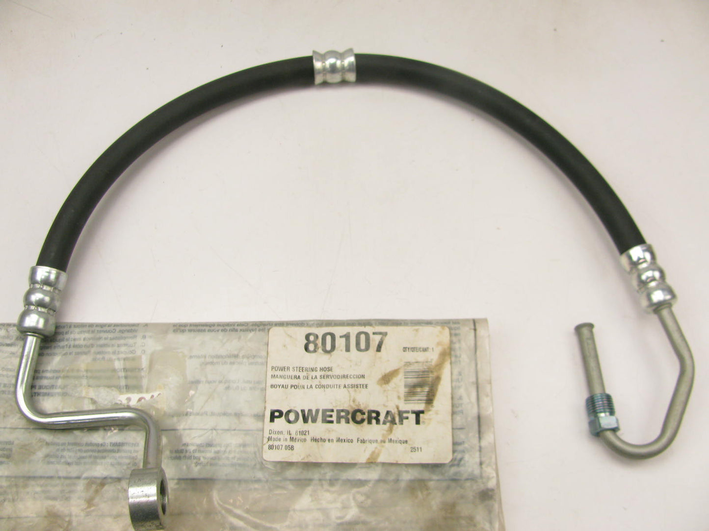 Edelmann 80107 Power Steering Pressure Hose For 1993-1997 Toyota Corolla